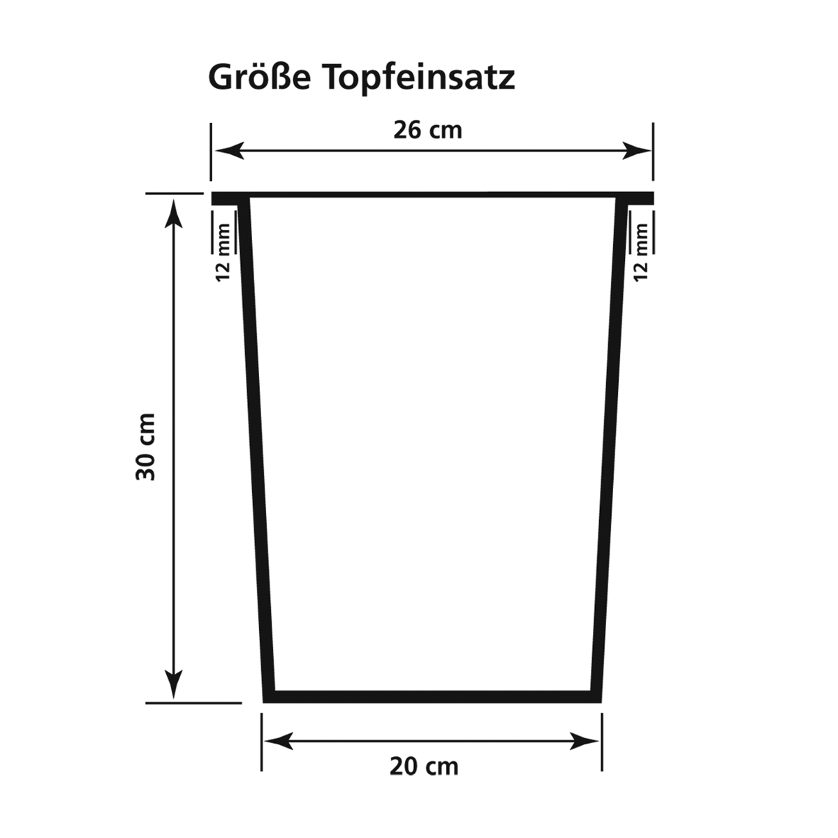 Pflanzgefäß Wasserhyazinthe inkl. Kunststoffeinsatz, natur, rund -  Gartenfreude